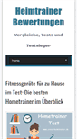 Mobile Screenshot of cross-heimtrainer.de